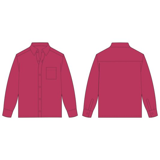 Men's Full Sleeves Shirt Sewing Pattern - A0016-22-V-04