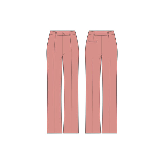 Women's Formal Pant Sewing Pattern - A0001-22-V-1