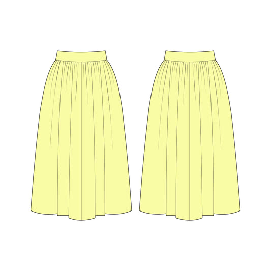 Women's Long Skirt Sewing Pattern - A0001-25-Y-9