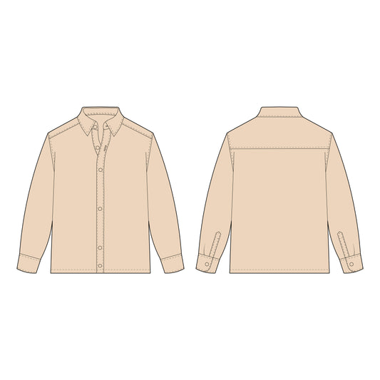 Men's Shirt Sewing Pattern - A0012-22-V-08