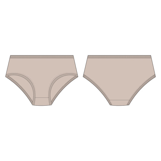Women's Panty Sewing Pattern - A0001-22-V-12