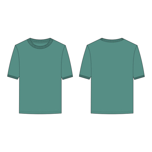 Men's Half Sleeves T-Shirt Sewing Pattern - A0013-22-V-05