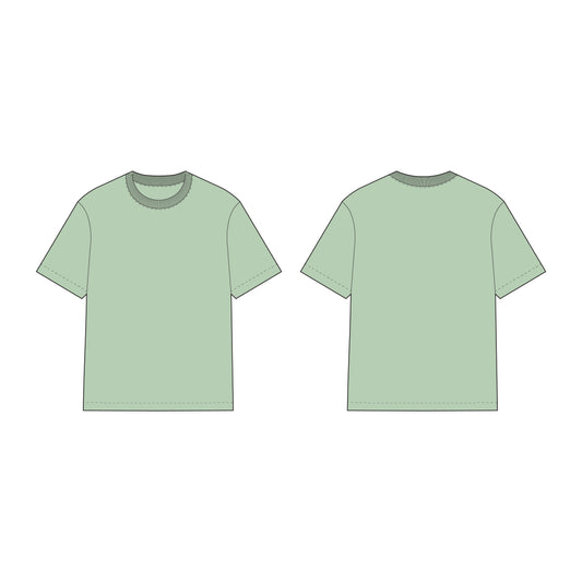 Men's Oversized T-Shirt Sewing Pattern - A0001-22-V-15