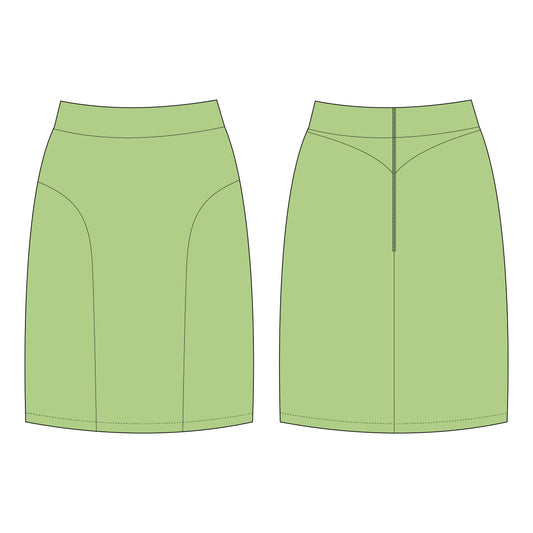 Women's Skirt Sewing Pattern - A0010-22-V-08