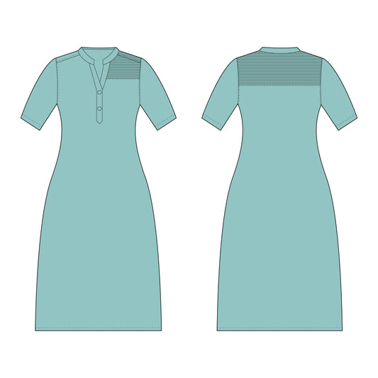 Women's Dress Sewing Pattern - A0002-22-V-11