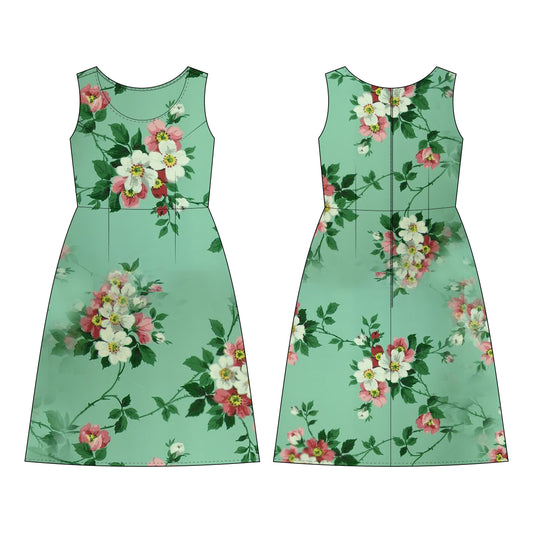 Maternity Dress Sewing Pattern - A0007-22-V-08