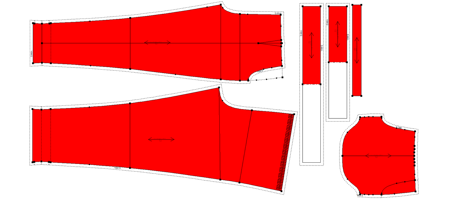 Women's Kurta-Pant Sewing Pattern - A0006-23-W-2
