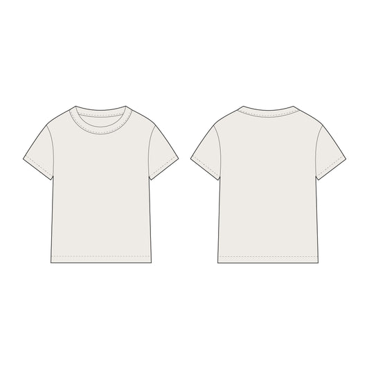 Kids - Boy's Half Sleeves T-Shirt Sewing Pattern - A0003-25-Y-8