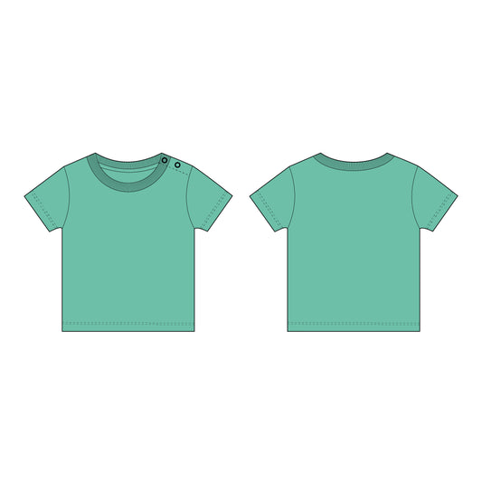 Kids - Boy's Half Sleeves T-Shirt Sewing Pattern - A0008-25-Y-8