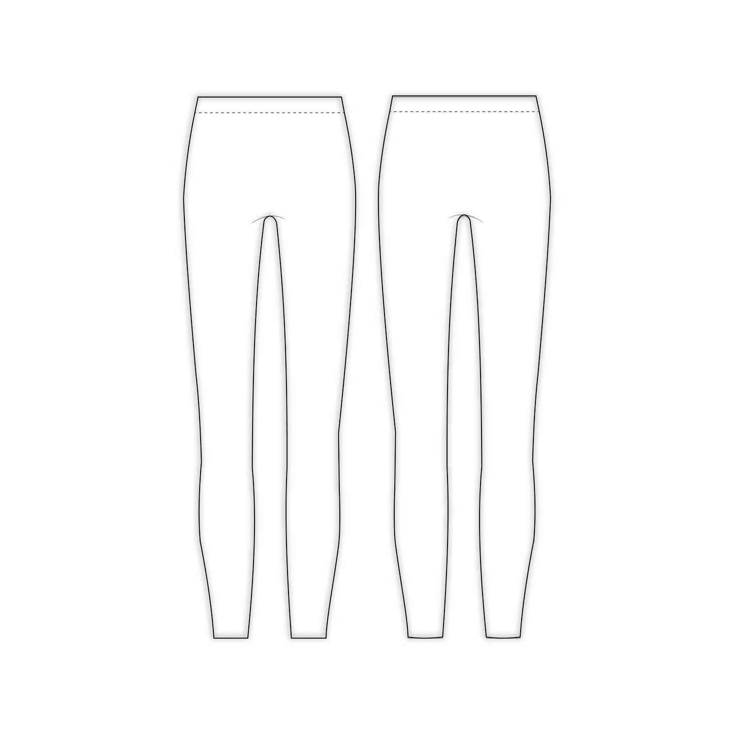 Women's Legging Sewing Pattern - A0007-23-W-2