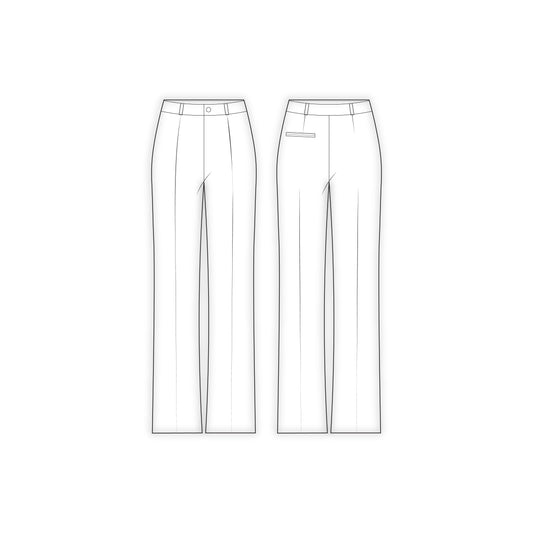 Women's Formal Pant Sewing Pattern - A0001-22-V-1