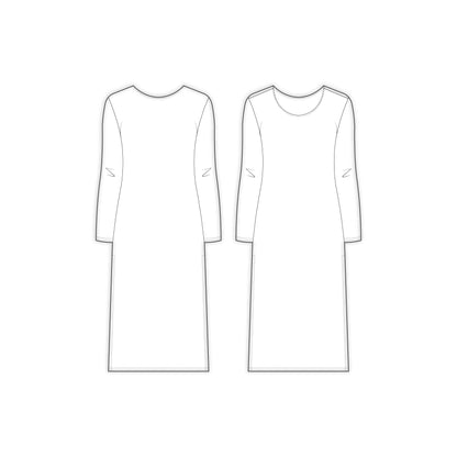 Women's Full Sleeves Regular Fit Kurti Sewing Pattern - A0009-23-W-2