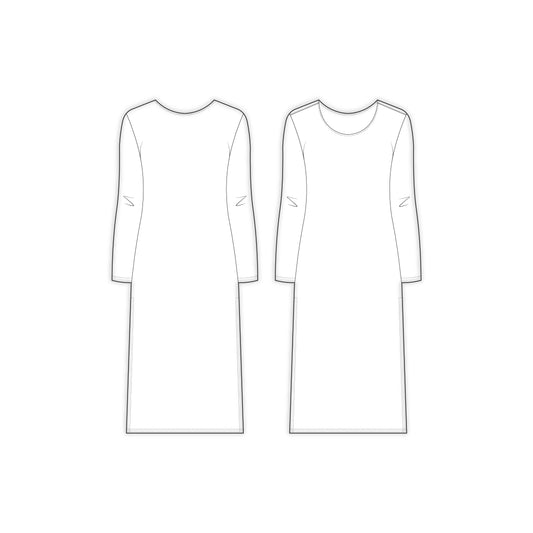 Women's Full Sleeves Regular Fit Kurti Sewing Pattern - A0009-23-W-2