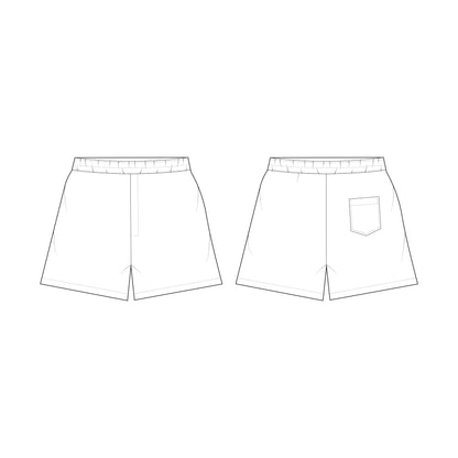 Men's Shorts Sewing Pattern - A0009-26-Z-02