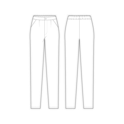 Women's Pant Sewing Patterns - A0001-22-V-3