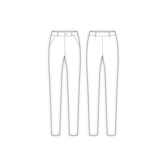 Women's Pencil Fit Pant Sewing Pattern - A0002-22-V-1