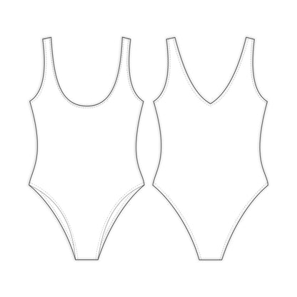 Women's Bodysuit Sewing Pattern - A0001-25-Y-3