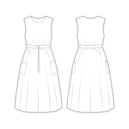 Women's Dress Sewing Patterns - A0009-22-V-3