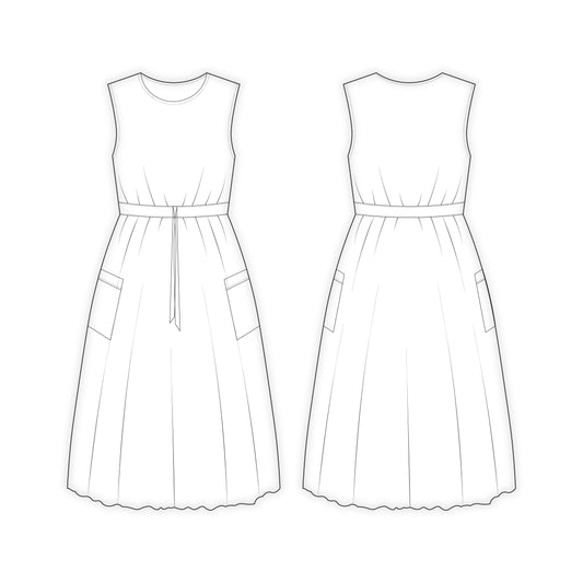 Women's Dress Sewing Patterns - A0009-22-V-3