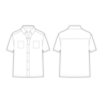 Men's Half Sleeves Shirt Sewing Pattern - A0014-22-V-04