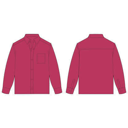 Men's Full Sleeves Shirt Sewing Pattern - A0016-22-V-04