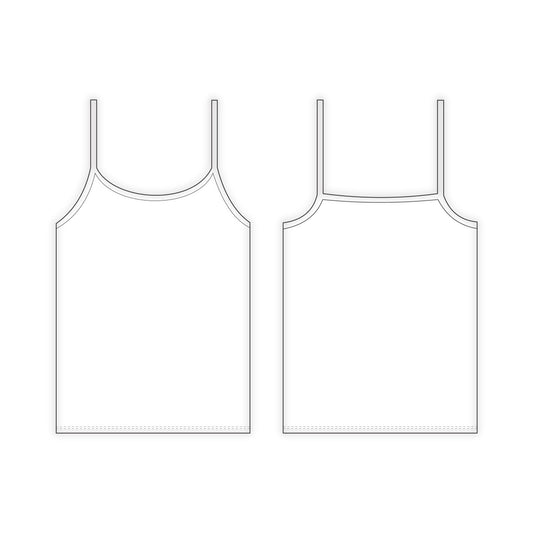 Women's Camisole Sewing Pattern - A0003-22-V-12