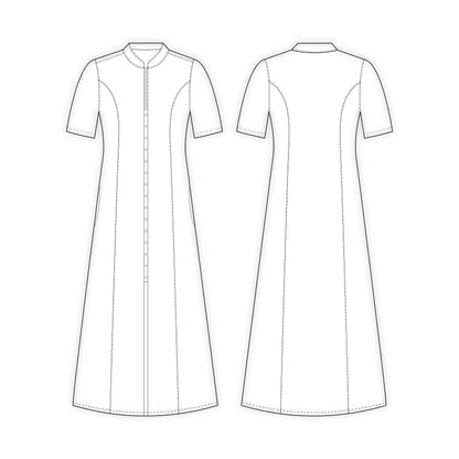 Women's Dress Sewing Pattern - A0001-22-V-11