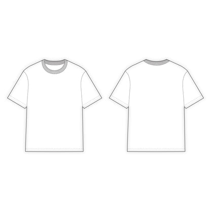 Men's Oversized T-Shirt Sewing Pattern - A0003-22-V-05