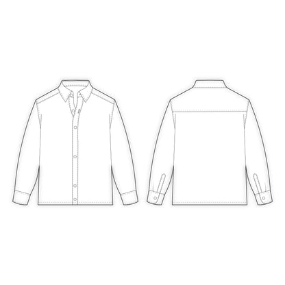 Men's Shirt Sewing Pattern - A0012-22-V-08