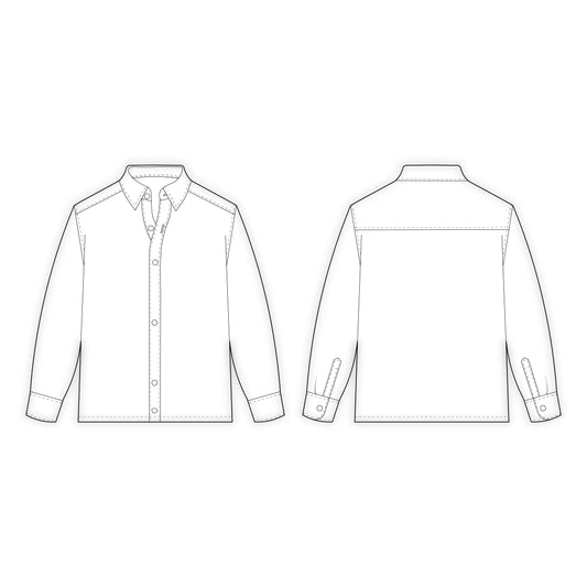 Men's Shirt Sewing Pattern - A0012-22-V-08
