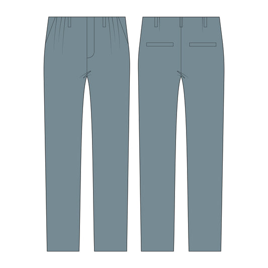 Men's Formal Pant Sewing Pattern - A0002-22-V-08