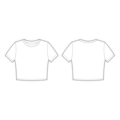 Women's Crop Top Sewing Pattern - A0014-22-V-05