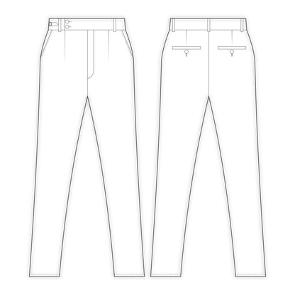 Men's Formal Pant Sewing Pattern - A0020-22-V-08