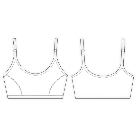 Women's Bra Sewing Pattern - A0005-22-V-12