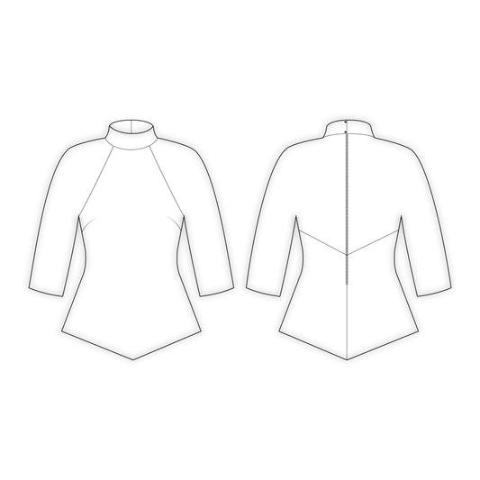 Women's Top Sewing Pattern - A0021-22-V-08