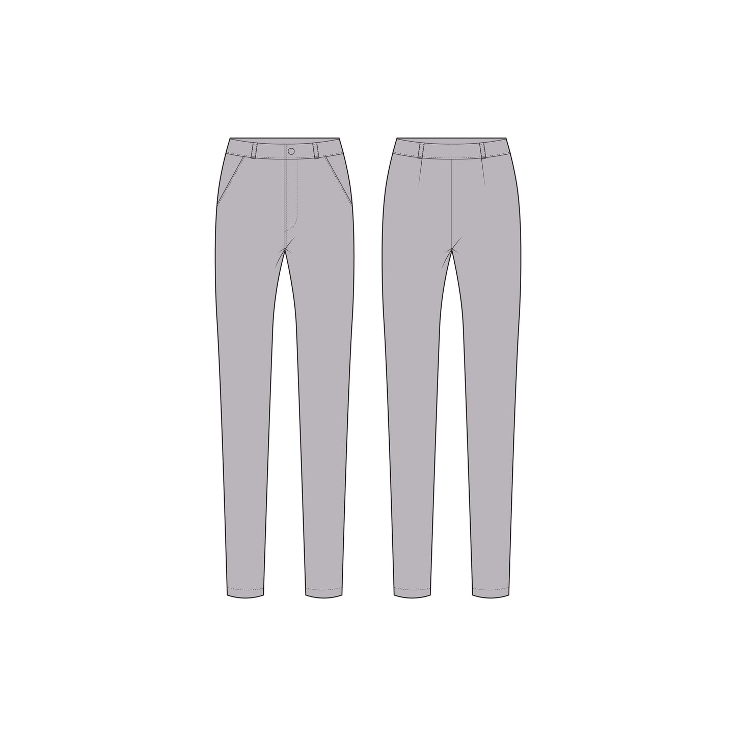 Women's Pencil Fit Pant Sewing Pattern - A0002-22-V-1