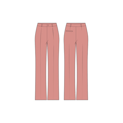 Women's Formal Pant Sewing Pattern - A0001-22-V-1