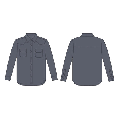 Men's Full Sleeves Regular Fit Shirt Sewing Pattern - A0004-26-Z-02