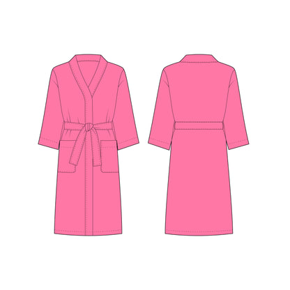 Women's Bathrobe Sewing Pattern - A0001-25-Y-2