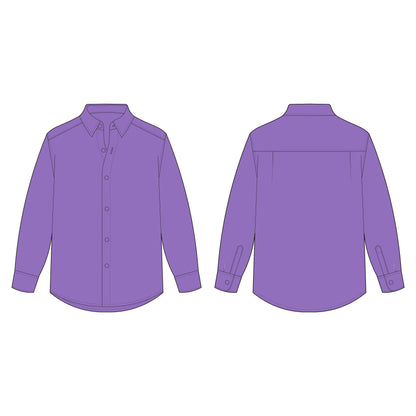 Men's Full Sleeves Regular Fit Shirt Sewing Pattern - A0005-26-Z-02