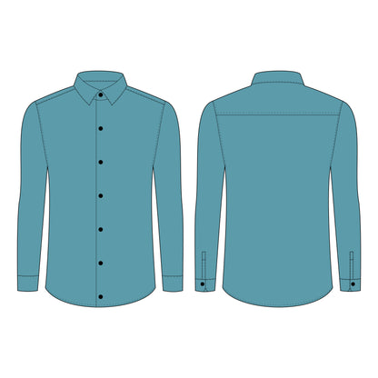 Men's Full Sleeves (Partywear) Shirt Sewing Pattern - A0001-23-W-3