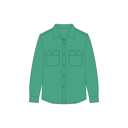 Men's Full Sleeves Regular Fit Shirt Sewing Pattern - A0002-26-Z-6