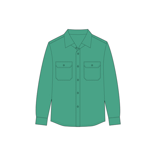 Men's Full Sleeves Regular Fit Shirt Sewing Pattern - A0002-26-Z-6