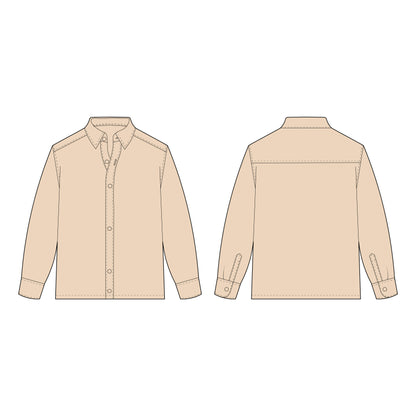 Men's Shirt Sewing Pattern - A0012-22-V-08