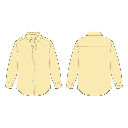 Men's Shirt Sewing Pattern - A0001-22-V-14