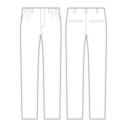 Men's Formal Pant Sewing Pattern - A0002-22-V-08