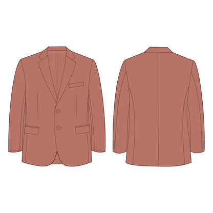Men's Blazer Sewing Pattern - A0019-22-V-08