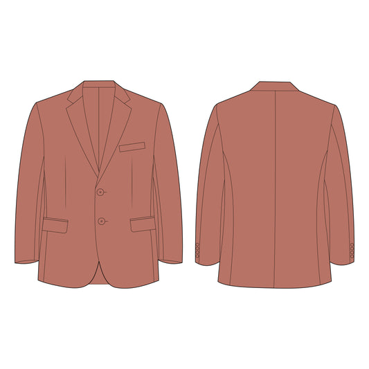 Men's Blazer Sewing Pattern - A0019-22-V-08