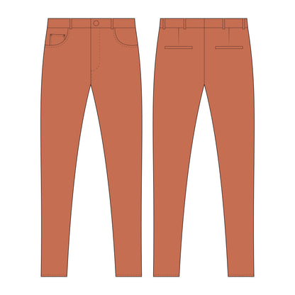 Men's Semi Formal Pant Sewing Pattern - A0006-22-V-08