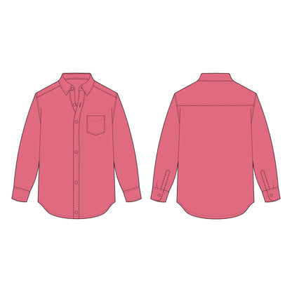 Men's Shirt Sewing Pattern - A0018-22-V-08